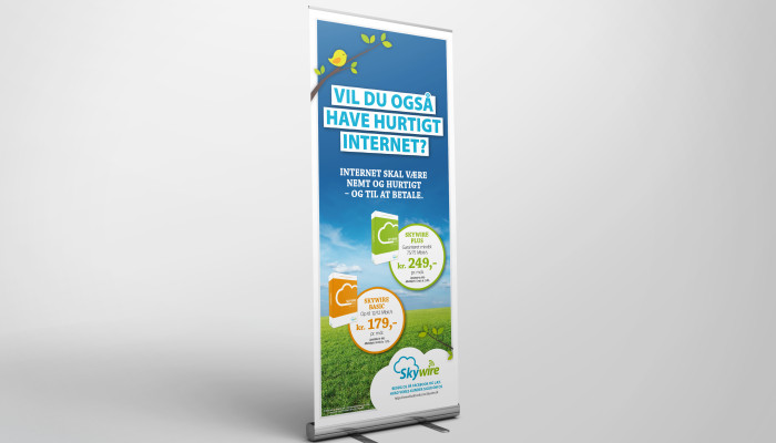 Skywire – roll-up banner